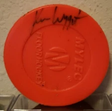 KEN WREGGETT Autographed Mylec Floor Hockey Puck