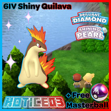 6IV Shiny Quilava Pokemon Brilliant Diamond Shining Pearl