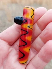 Fire Glass Oney Chillum Bat Pipe USA Made
