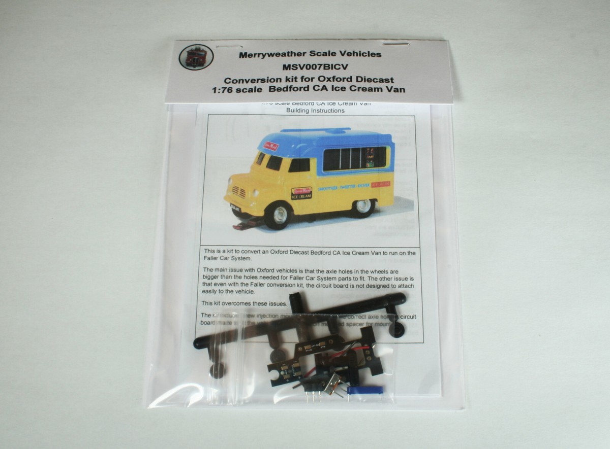 Kit to convert an OxfordDiecast Bedford Ice Cream Van for the Faller Car  System