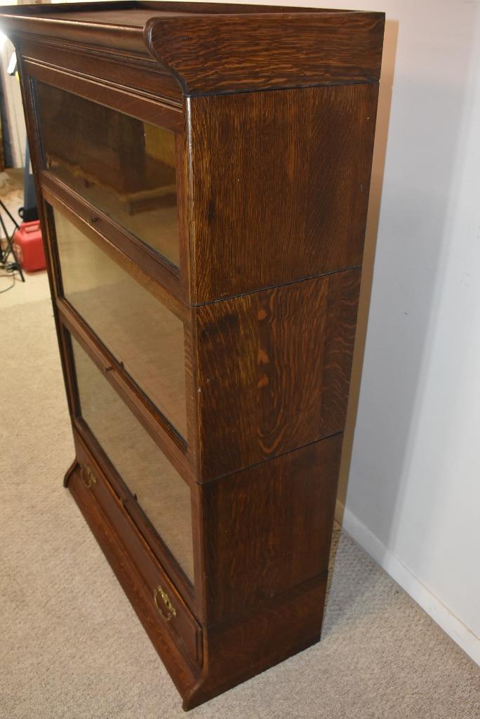 Antique Oak Three Stack Barrister Bookcase Gunn Antique Oak Three Stack Barrister Bookcase Gunn