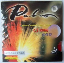 Palio CJ8000-C Light Fast Model Table Tennis Rubber, pips-in, ITTF approved, USD