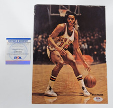 WALT FRAZIER Signed Playing Days Magazine Pag...
