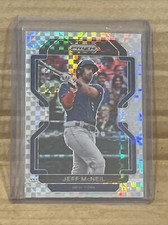 2022 Panini Prizm Jeff McNeil Power Plaid Prizm 24/75 #244 NY Mets
