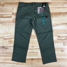 WP Weatherproof Trail Utility Pant Men 40x30 Beetle Green Stretch Flex Straight