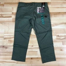 WP Weatherproof Trail Utility Pant Men 40x30 Beetle Green Stretch Flex Straight