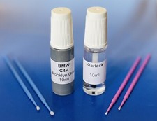 Lackstift-Set BMW C4P Brooklyn Grau met. + Klarlack, 2 x 10ml + 4 Lacktupfer