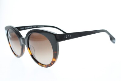 DIFF EYEWEAR EMMY ROUND CAT EYE SUNGLASSES BO-BG147 BLACK  display picture 2