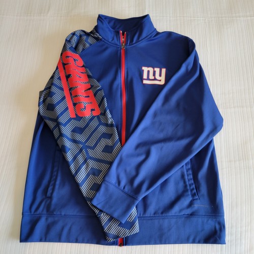 New York Giants Majestic Therma Base NFL Full Zip Track Jacket Size XL - Picture 3 of 8