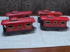 4 Marx 556 O Gauge New York Central Lines Tin Caboose LOT B 