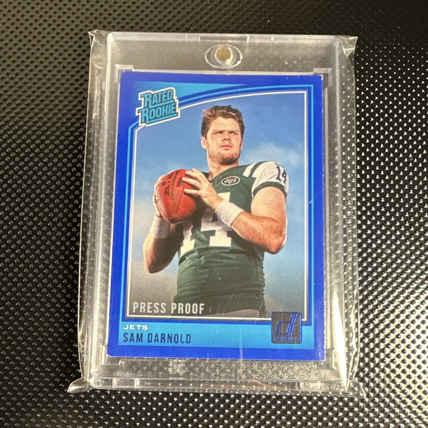 Sam Darnold Panini Donruss #301 Blue Press Proof