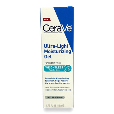 CeraVe Ultra Light Moisturizing Gel For All Skin Types 1.75oz./52ml New In Box