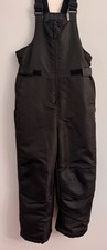 Swiss Tech Youth Snow Bibs Black, Size M, Youth Ski Winter Overalls