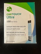 100 ct One Touch Ultra Test Strips 9/2026 SEALED See Photos