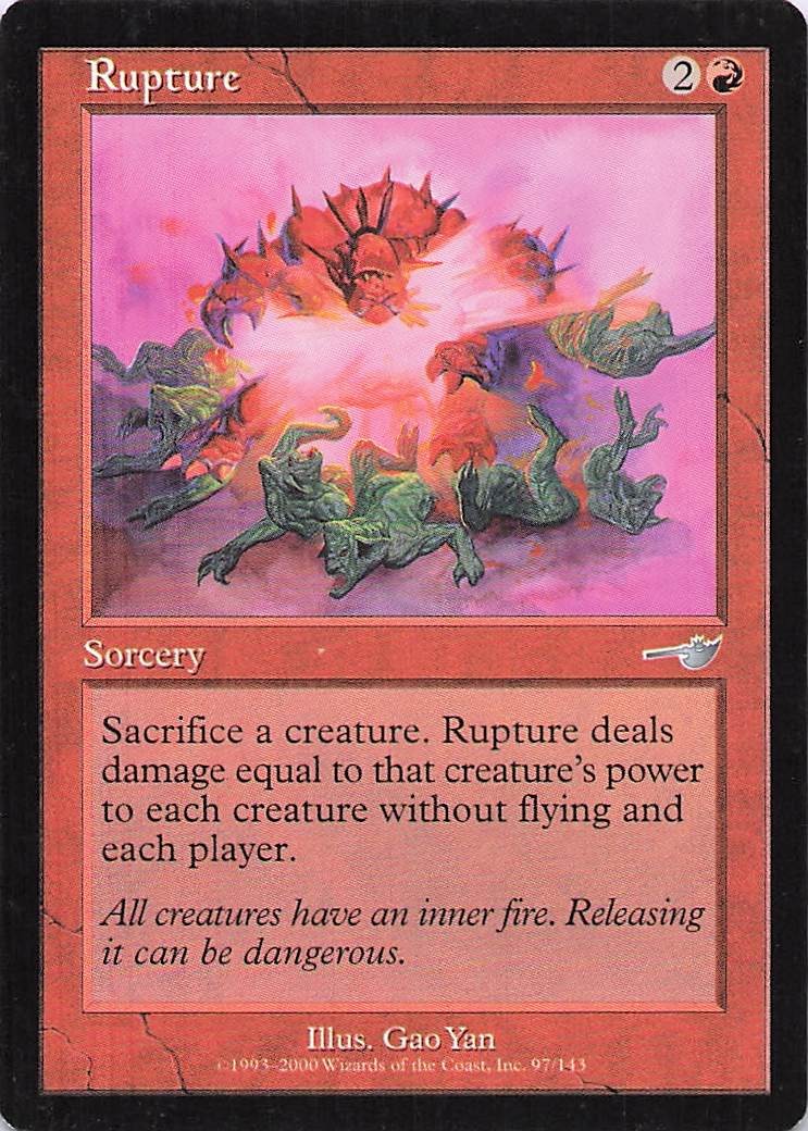 Rupture 97 Uncommon Nemesis Magic: The Gathering Near Mint