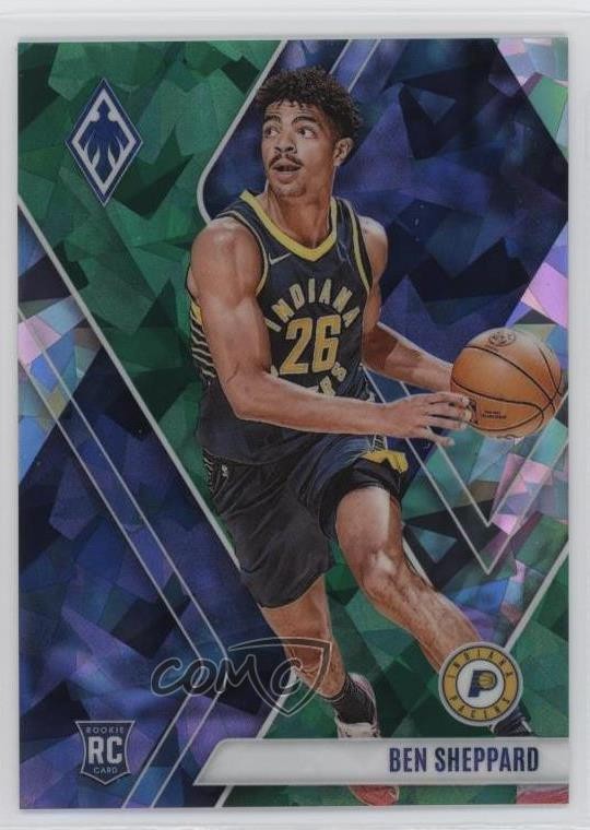 2023-24 Panini Phoenix Rookies Green Ice Phoenix 80/149 Ben Sheppard #253 0n64