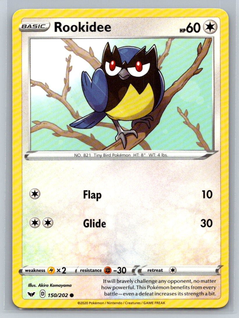 Rookidee #150/202 SWSH01: Sword & Shield Base Set Common - Pokemon Cards E16