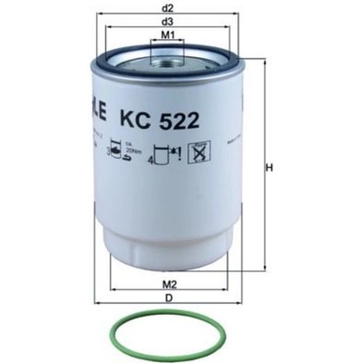 Knecht KC 522D Kraftstofffilter für MAN TGS TGX TGL TGM
