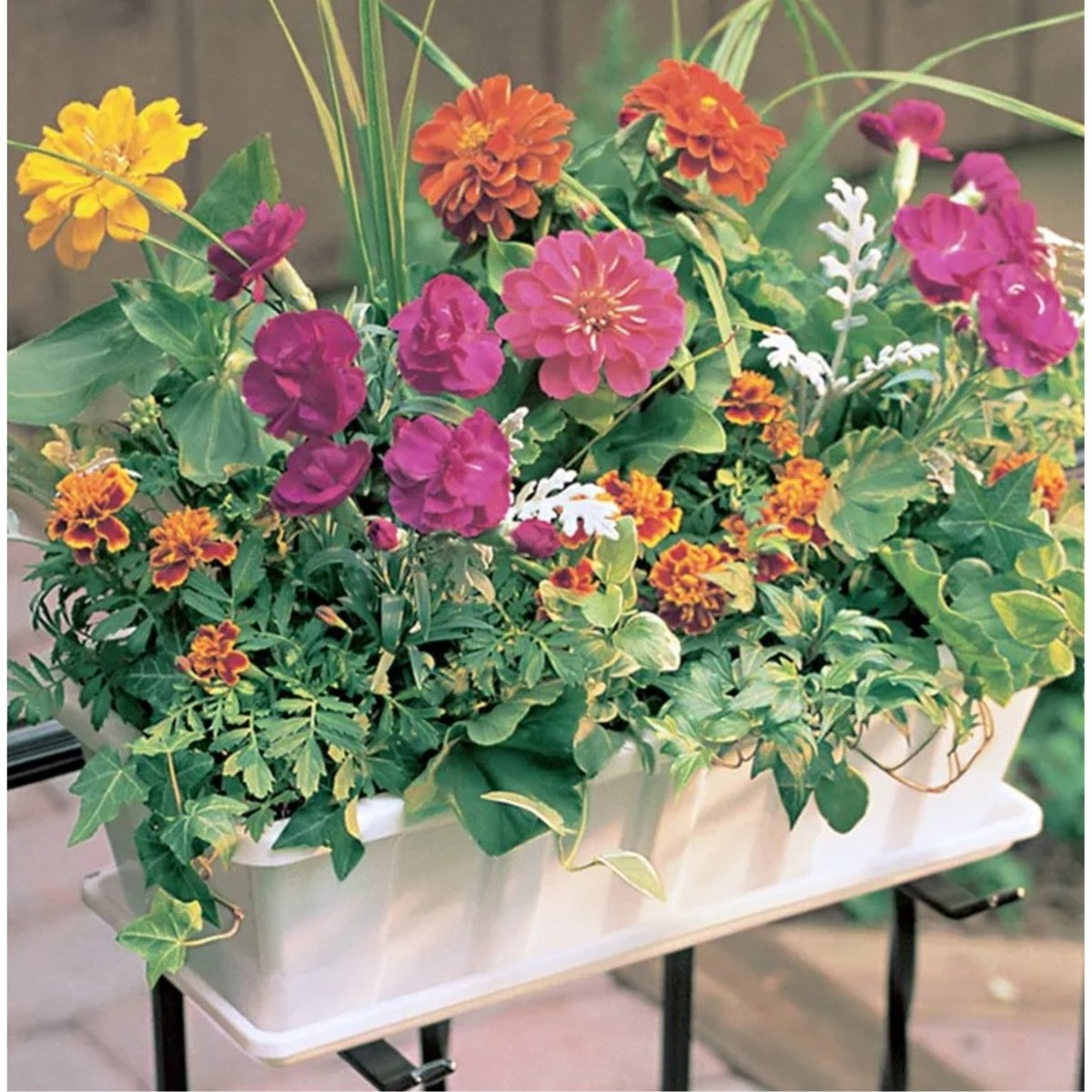 Novelty Poly-Pro Indoor/Outdoor Plastic Planter Box Liner, White