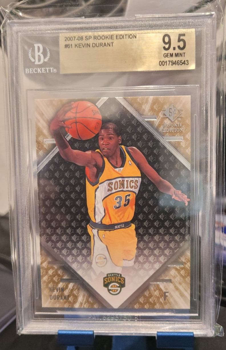 2007 SP Rookie Edition Kevin Durant ROOKIE RC #61 BGS 9.5 GEM MINT