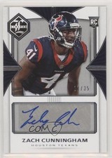 2017 Panini Limited Rookie Spotlight Silver 11/35 Zach Cunningham #161 Auto b9e