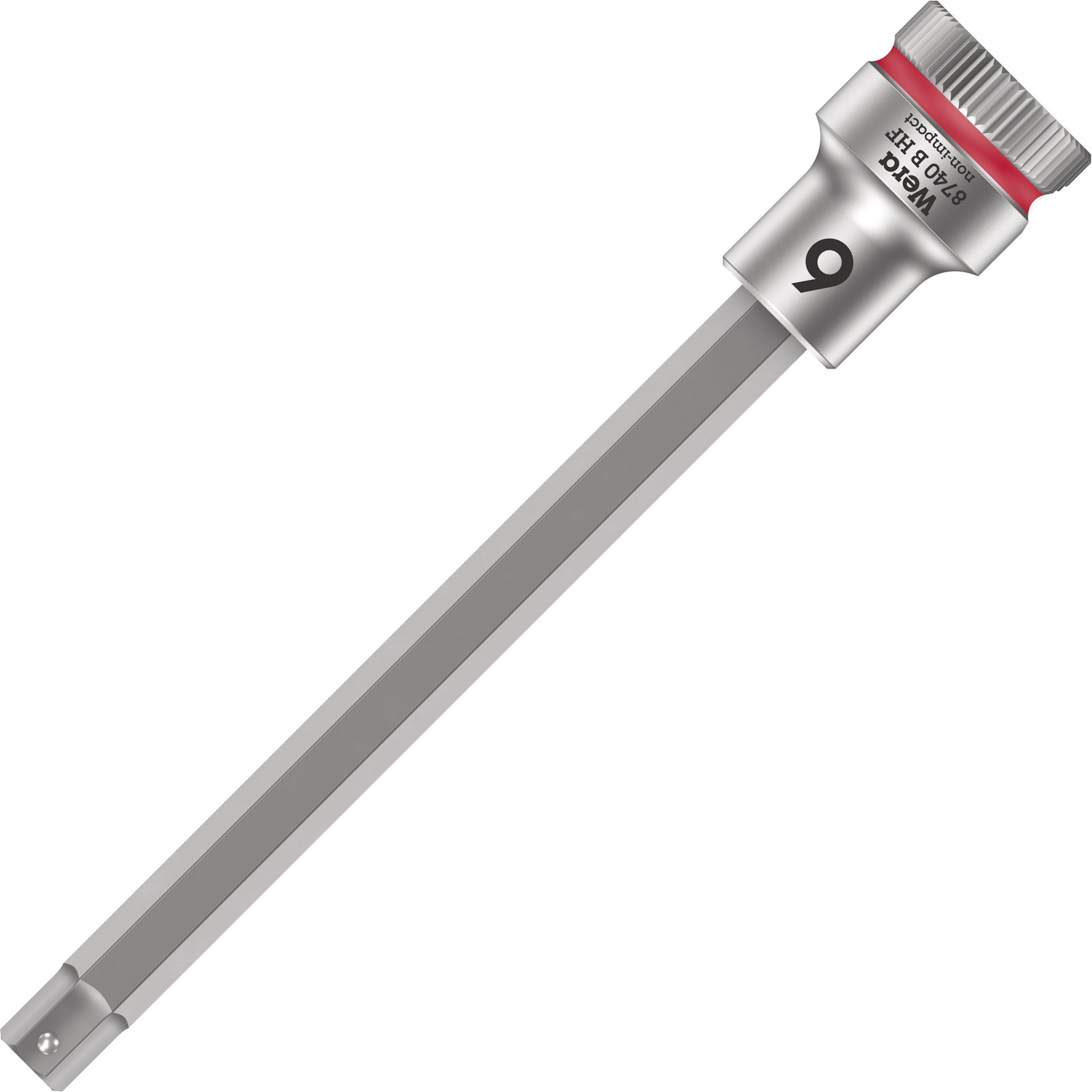 Wera 8740 B HF Zyklop In-Hex 3/8"" Bit-Socket 6 x 107mm