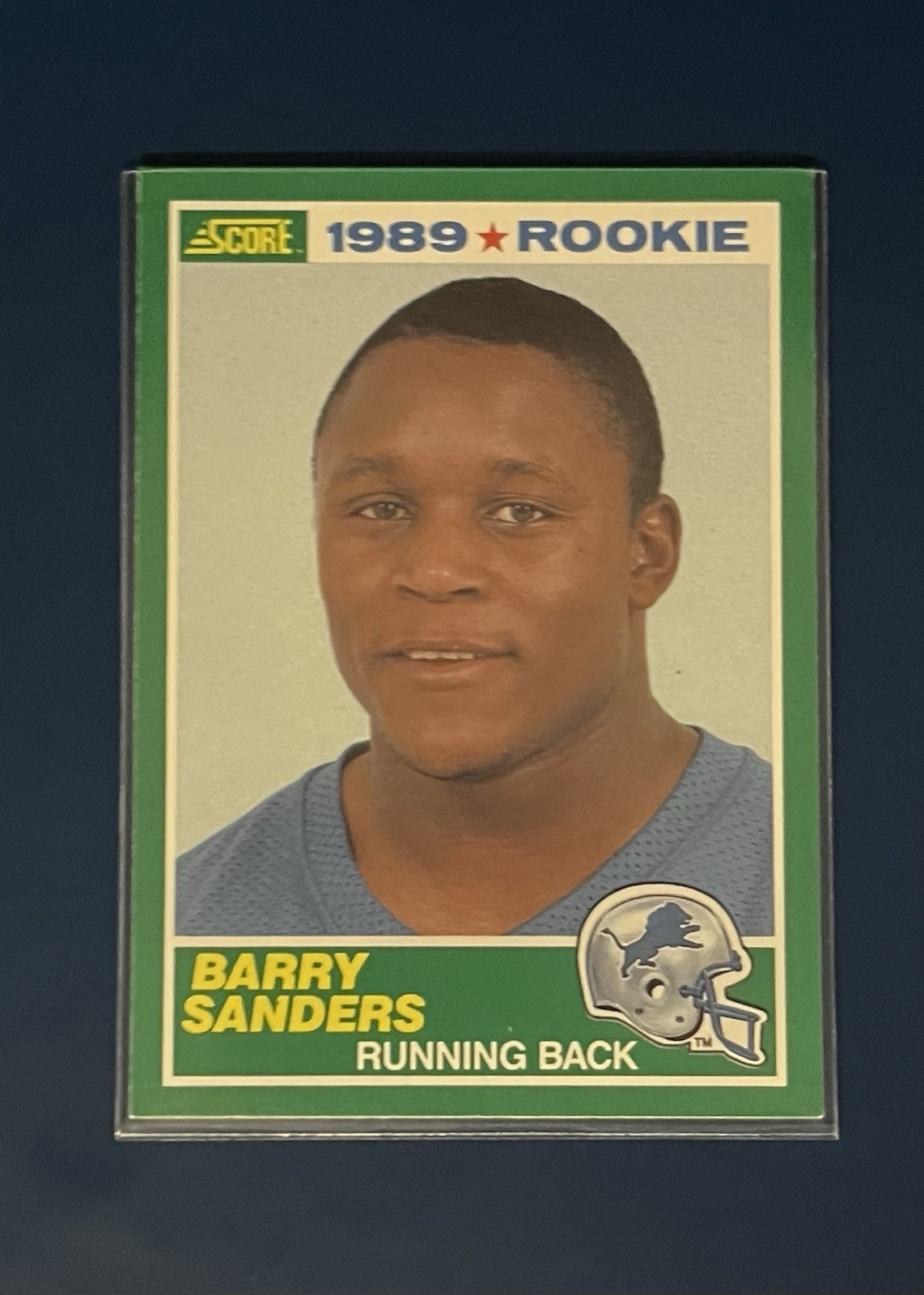 SCORE 1989 Barry Sanders Rookie #257 Detroit Lions NFL Football Card