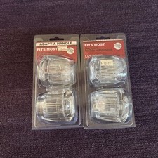 Lasco Control Handles Bath Tub Shower Set Clear Plastic 01-4019 Lot Of 2