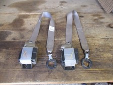95 96 97 98 Chevy Gmc Truck Extended Cab Both Tan Rear Seat Belt Retractors 