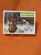 2025 Topps Archives- Fan Fav- via auto #56FFA-AGA    Andres Galarraga / Rockies