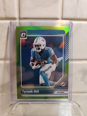 2024 Panini Donruss Optic Lime Green Tyreek Hill /50 ! #123, 42/40 Great Shape!
