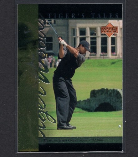 TIGER WOODS 2001 Upper Deck Tiger's Tales Golf Rookie RC Sports Card #26 PSA