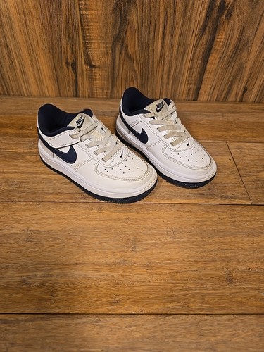 Little Kid's Nike Air Force 1 Low Easyon White/Midnight Navy (FN0237 104) 9C
