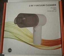 2 In 1 Portable Mini Home  Car Vacuum Cleaner Wireless Handheld High Power 120W