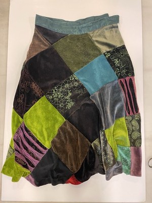 Kathmandu Patchwork Wrap Skirt Nepal Forest Fairy Earthy Granola Hippy Natural
