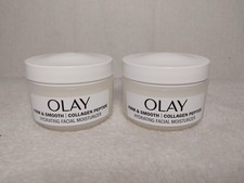 X2 Olay Firm and Smooth Collagen Peptide Hydrating Facial Moisturizer 2.0 oz New