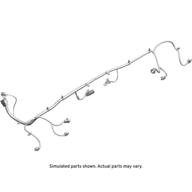 Arnés de cable de lámpara de matrícula trasera para GM (P/N 84677458)