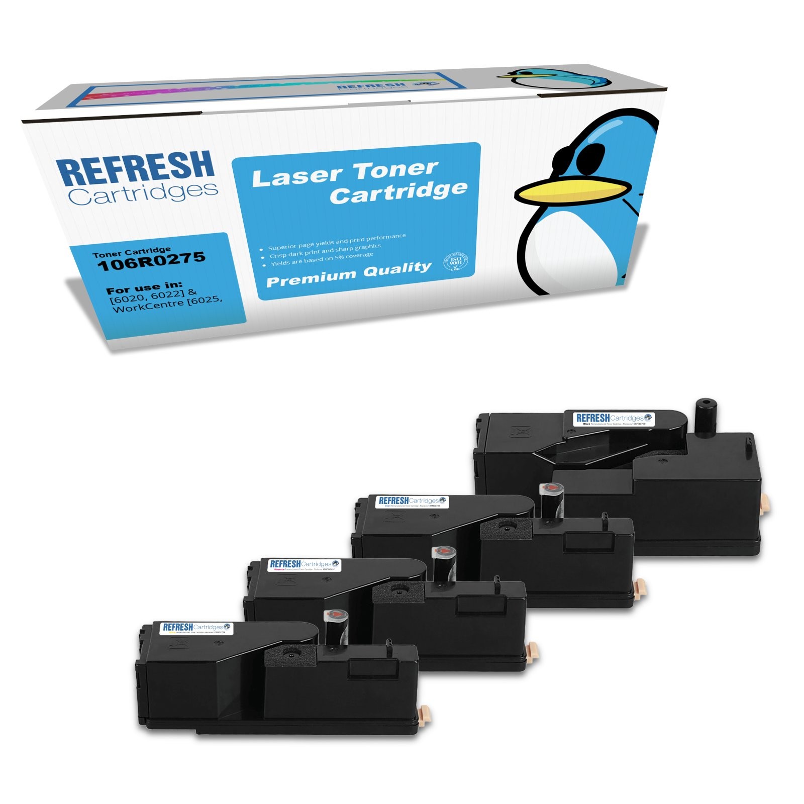 Refresh Cartridges Value Pack 106R0275 Toner Compatible With Xerox Printers