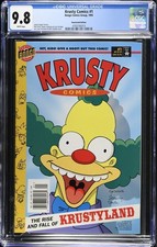Krusty Comics #1 CGC 9,8 Bongo Comics 1995 Edición Quiosco Universo Simpson