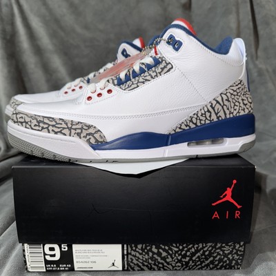 Nike Air Jordan 3 Retro True Blue 2016 Size 9.5 (854262-106) Og Nike Air Jordan 3 Retro OG True Blue 2016 Deadstock 854262  main image 4