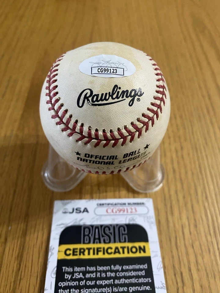 Бейсбольный мяч с автографом Тима Уэйкфилда из Национальной лиги бейсбола MLB JSA Pirates Red Sox - Изображение 2 из 2