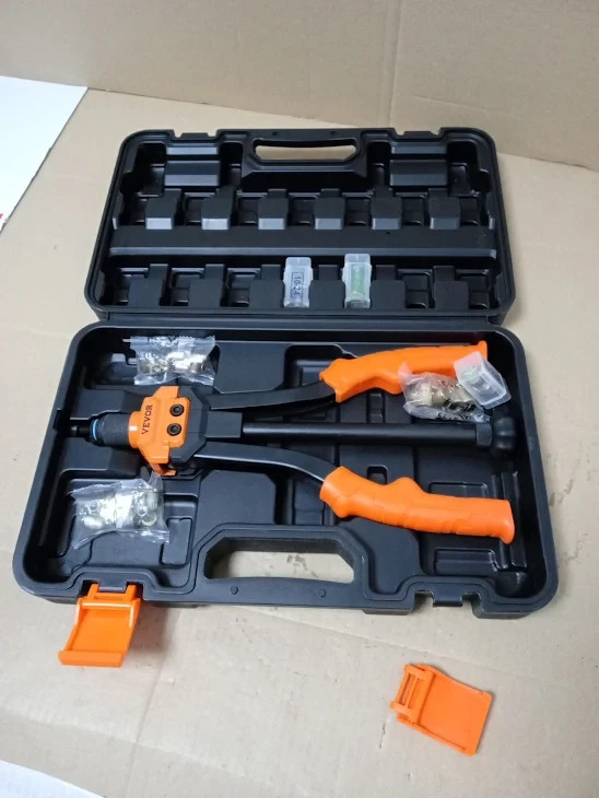 Vevor Rivet Nut Rivnut Tool Kit 7pcs Sae Mandrels Rugged Carrying Case