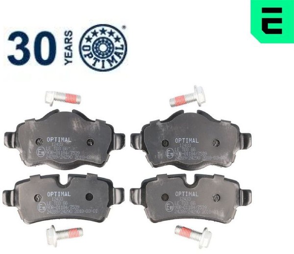 Optimal BP-12433 Bremsbelagsatz FüR Scheibenbremse Bremsbelagsatz FüR Mini-image