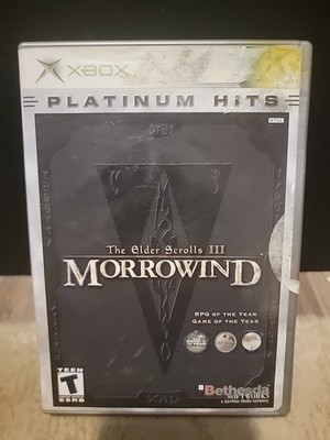 Elder Scrolls III Morrowind Goty Edition - Xbox (Complete In Box, NO MAP)