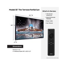 Samsung QN55LST7DAFXZA 55 Class LST7D The Terrace Partial Sun Neo QLED 4K TV