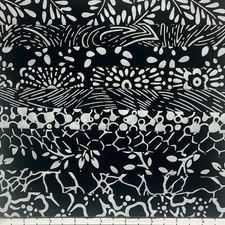Lot 10 Fat Quarters Black White Nature 2 Batik Lunn Fabric FQ Pack Cotton
