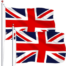 UK British Flag 3x5 Ft 2Pack Printed Polyester