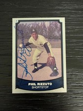 Yankees Phil Rizzuto Signed 1988 Pacific AUTO