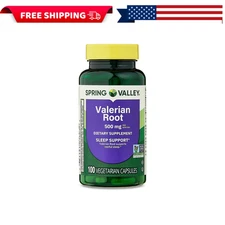 Spring Valley Valerian Root Capsules, 500 mg, 100 Count