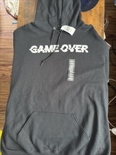 FNAF Five Nights At Freddys Game Over Negro Pullover Sudadera con Capucha Calce Relajado XXL NUEVO CON ETIQUETAS
